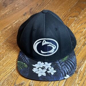 Penn State Nittany Lions SnapBack Hat Cap Men's Floral Top Of The‎ World Logo